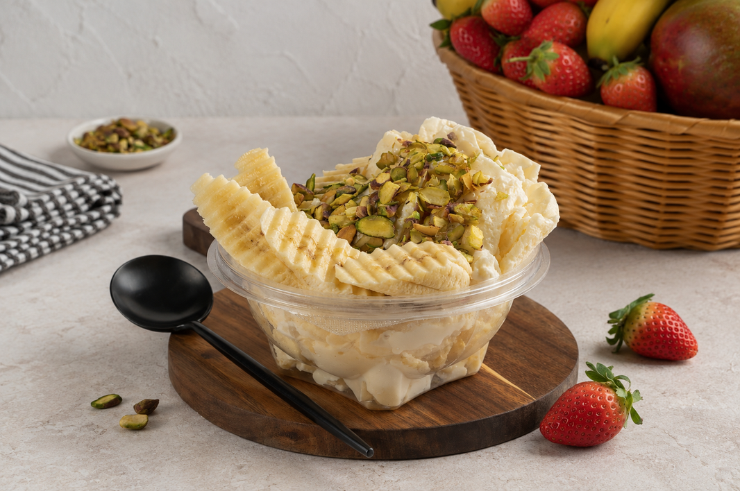 Arabic Qeshta Plate with Banana