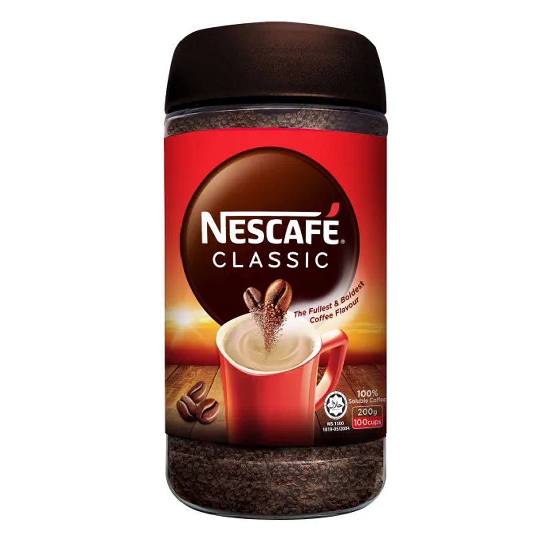 NESCAFE RED CLASSIC INSTANT COFFEE 200GM - Miyfresh